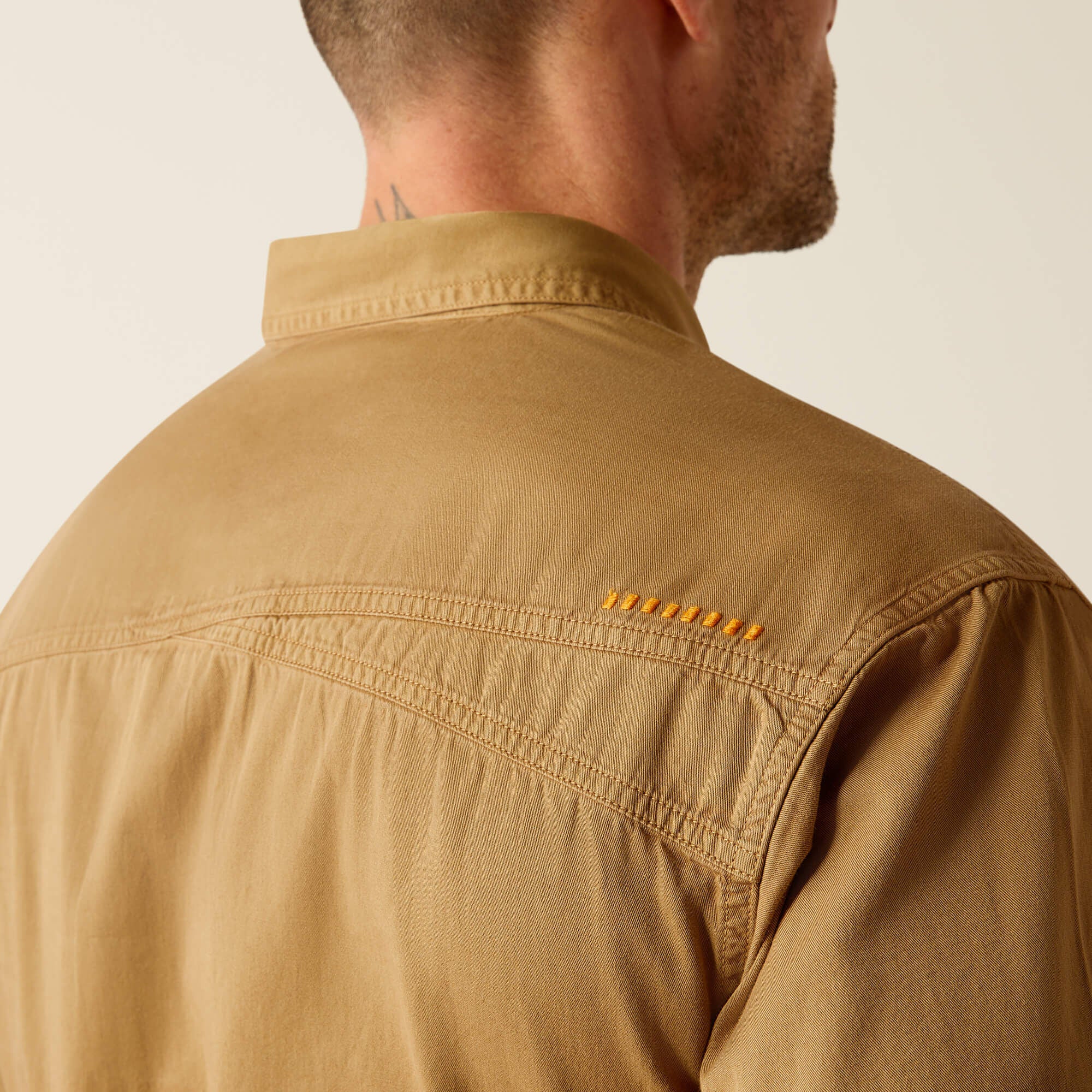 Rebar Washed Twill Work Shirt Men - REBAR KHAKI