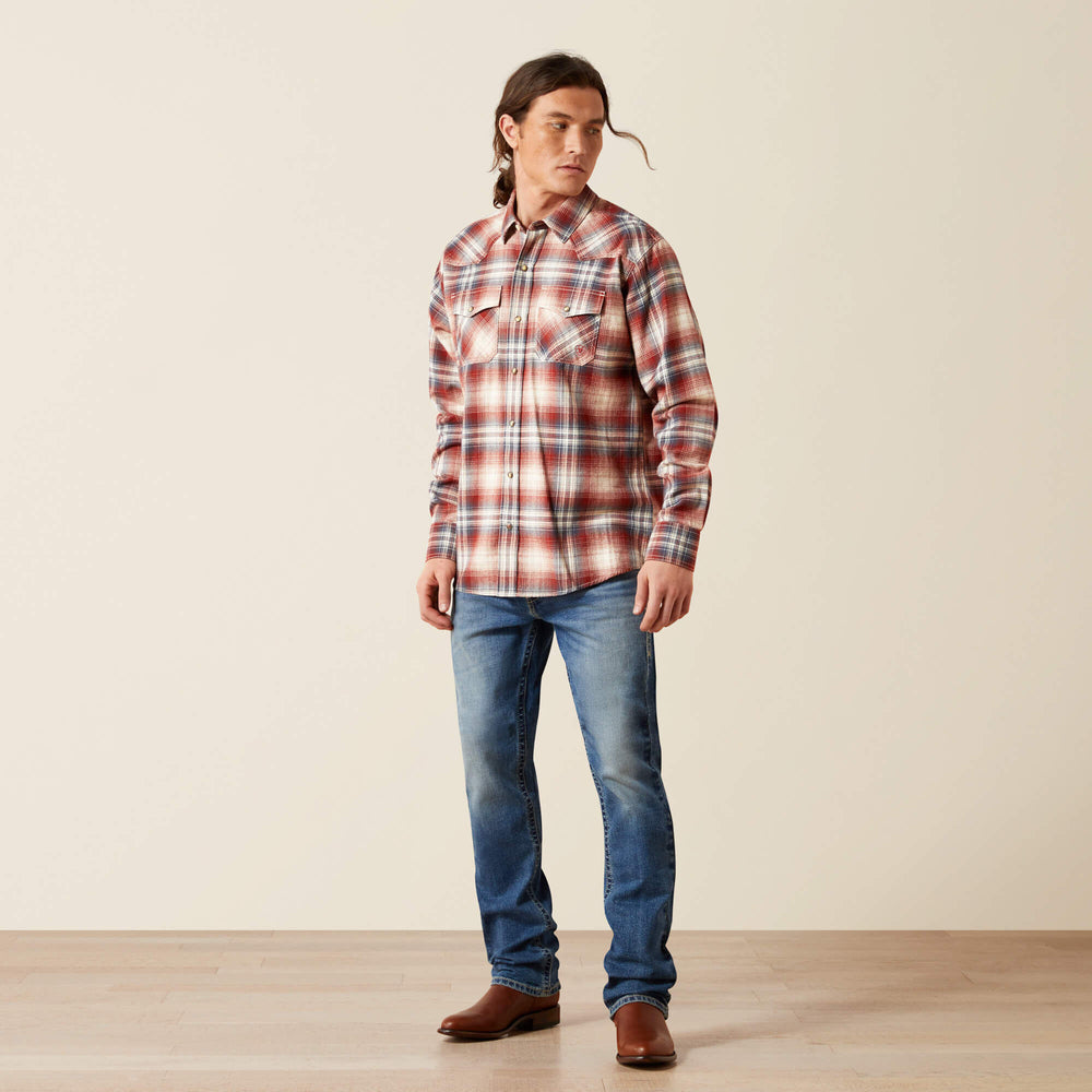 Harper Retro Fit Shirt Men - RUST