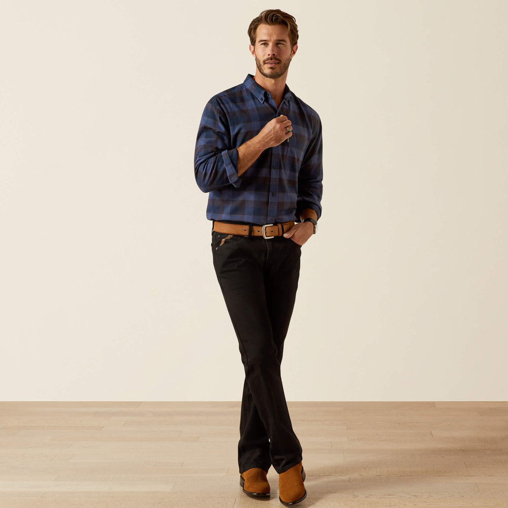 Simmental Shirt Men - NAVY PLAID