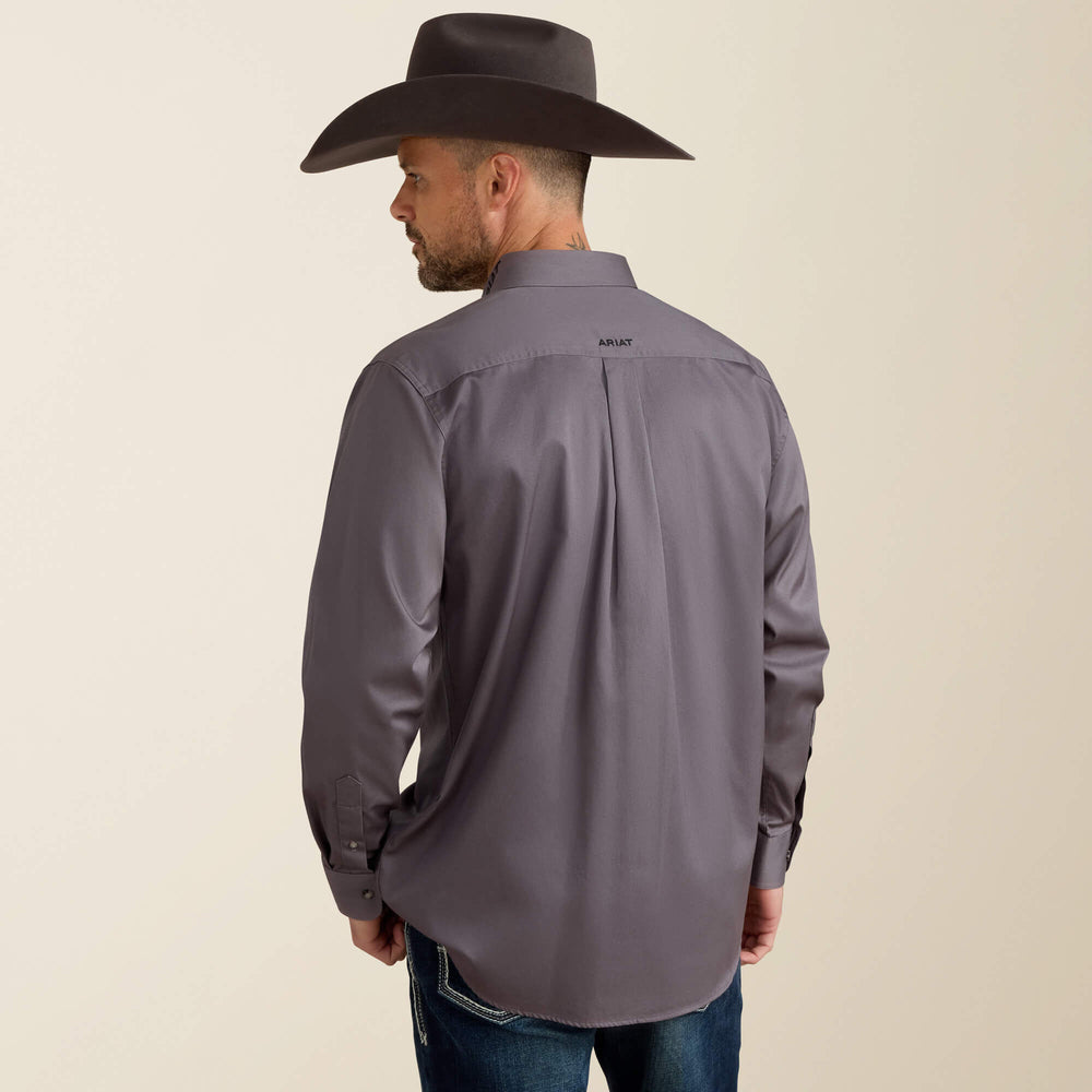Team Logo Twill Classic Fit Shirt Men - QUIET SHADE