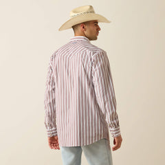 Pro Series Trae Fitted Snap Shirt Men - WHITE STRIPE