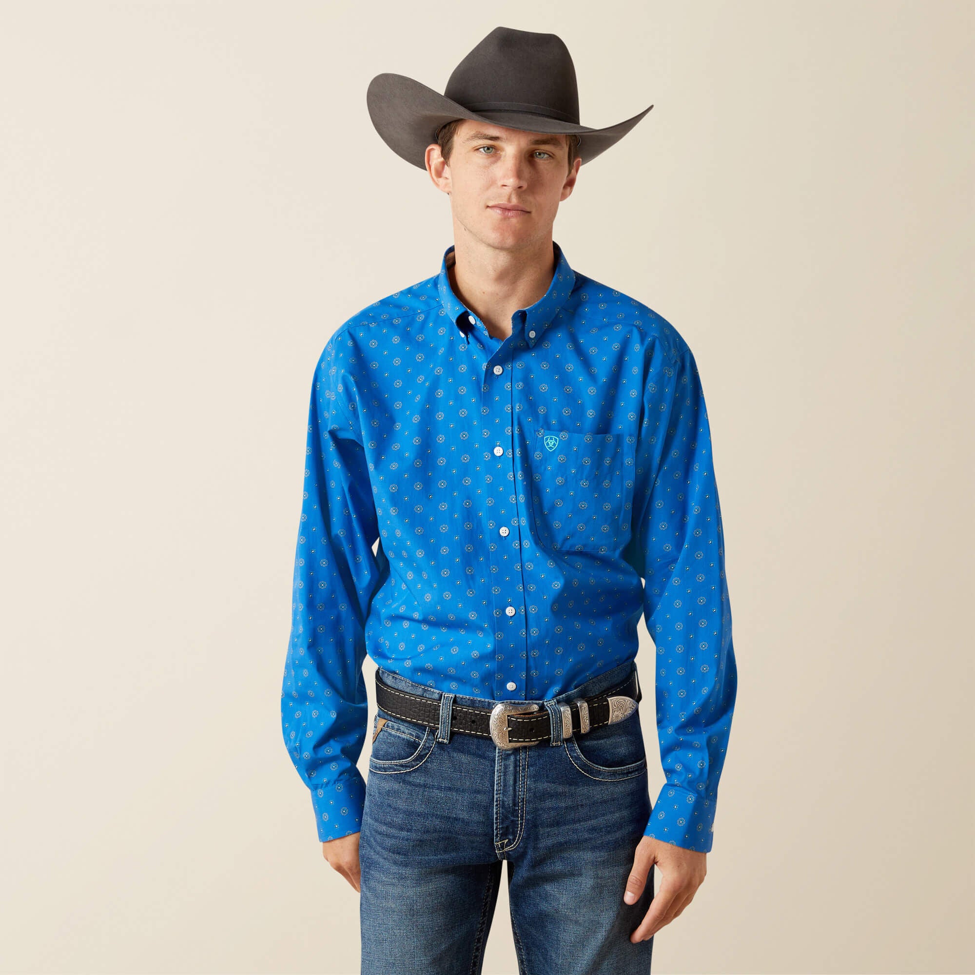 Wrinkle Free Carter Classic Fit Shirt Men - BLUE