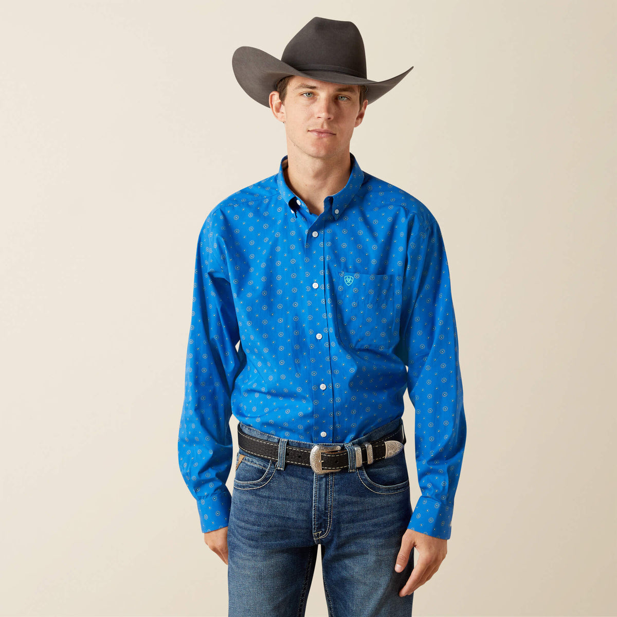 Wrinkle Free Carter Classic Fit Shirt Men - BLUE