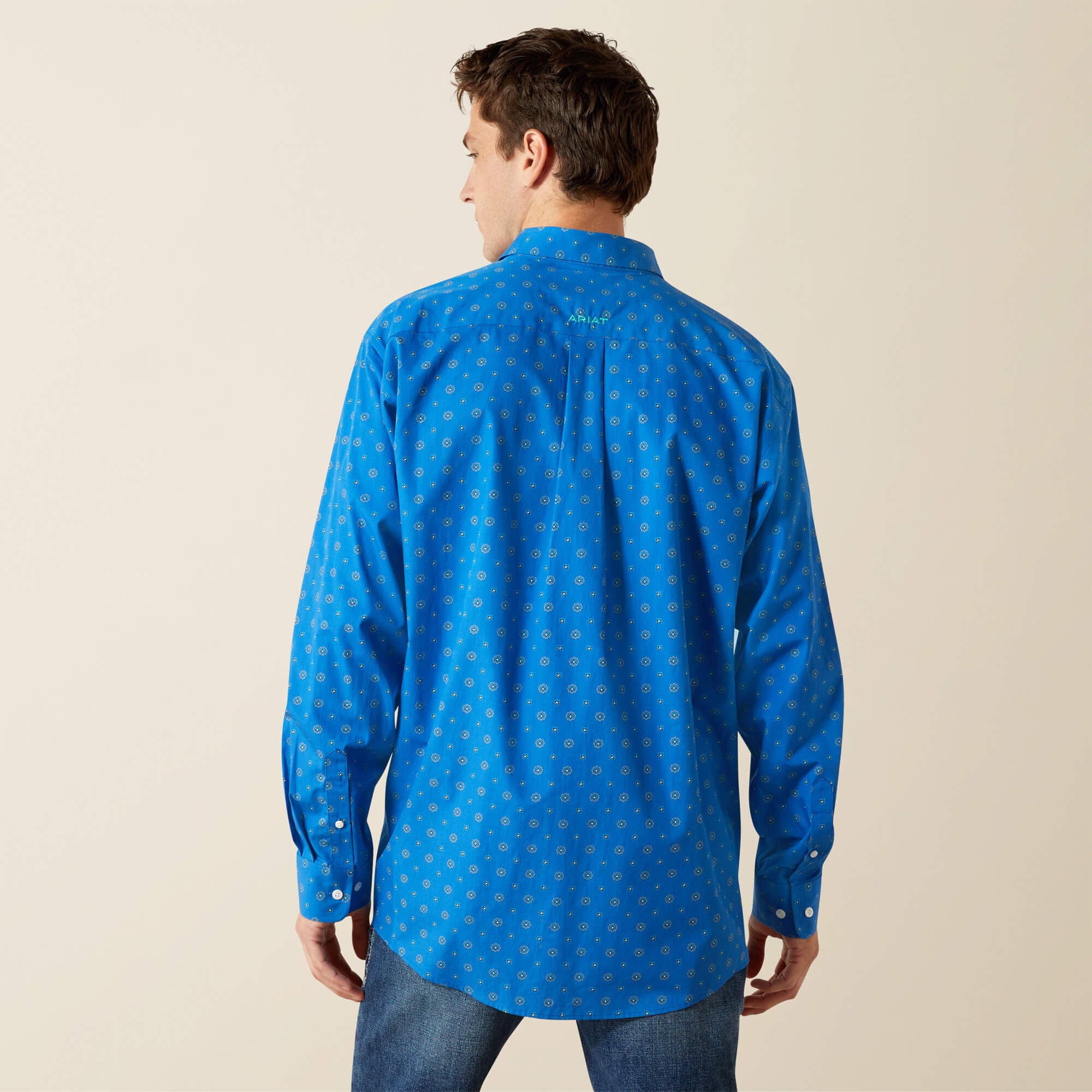 Wrinkle Free Carter Classic Fit Shirt Men - BLUE