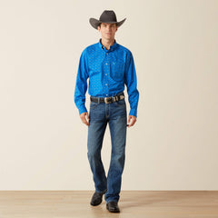 Wrinkle Free Carter Classic Fit Shirt Men - BLUE