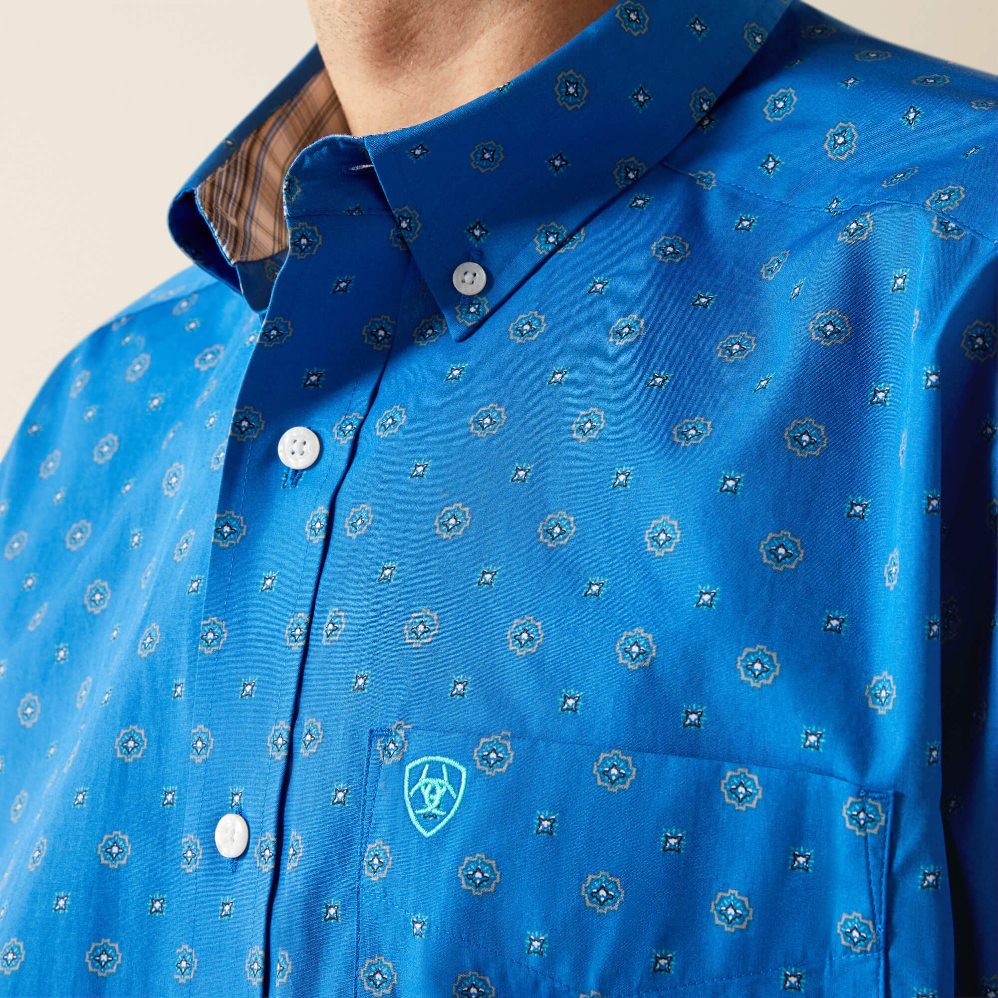 Wrinkle Free Carter Classic Fit Shirt Men - BLUE