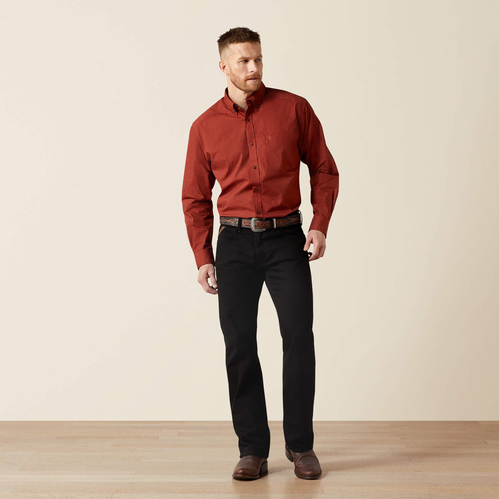 Wren Classic Fit Shirt Men - DARK RED