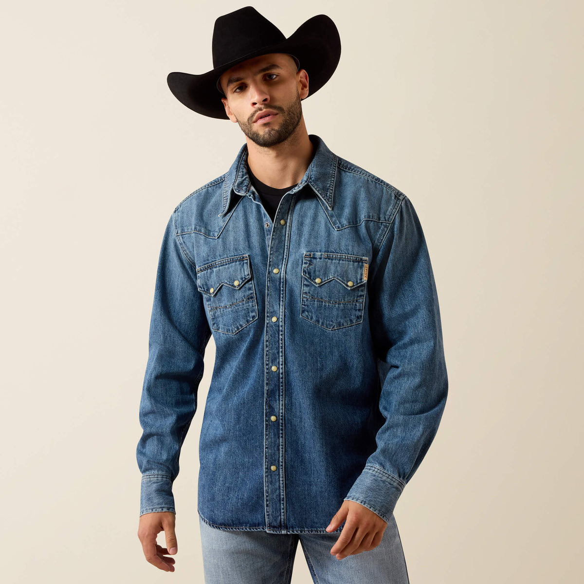 Sawtooth Denim Retro Fit Shirt Men - RUSTY