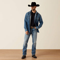 Sawtooth Denim Retro Fit Shirt Men - RUSTY