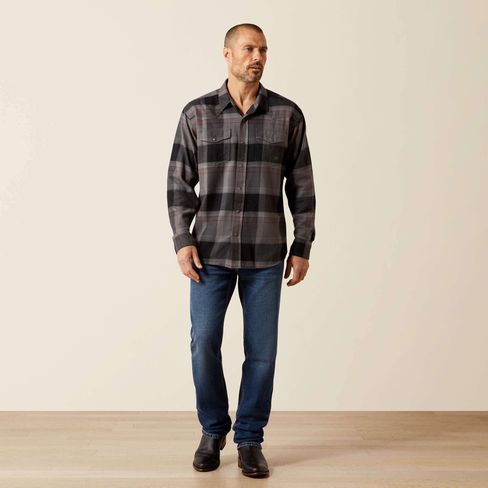 Hernandez Retro Fit Shirt Men - DARK GREY