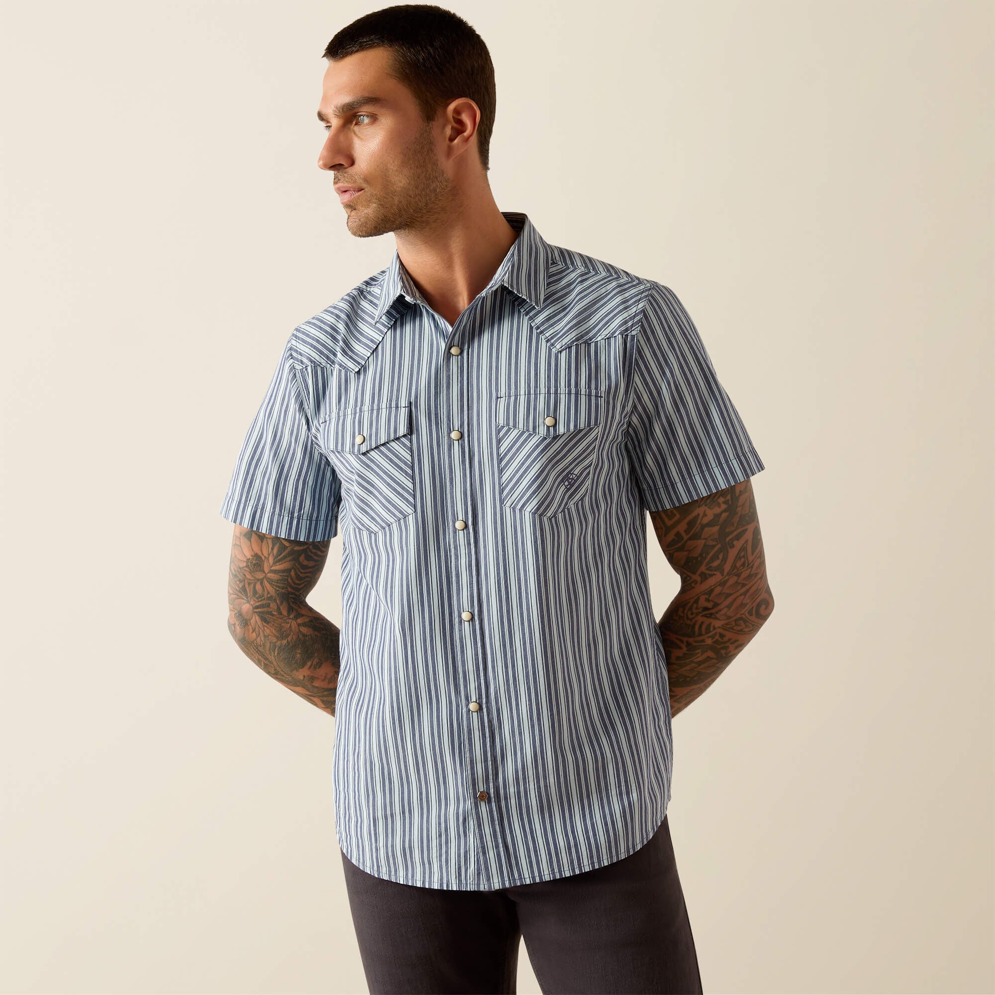 Hyder Retro Fit Shirt Men - BLUE