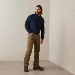 Rebar Made Tough VentTEK DuraStretch Work Shirt Men - NAVY