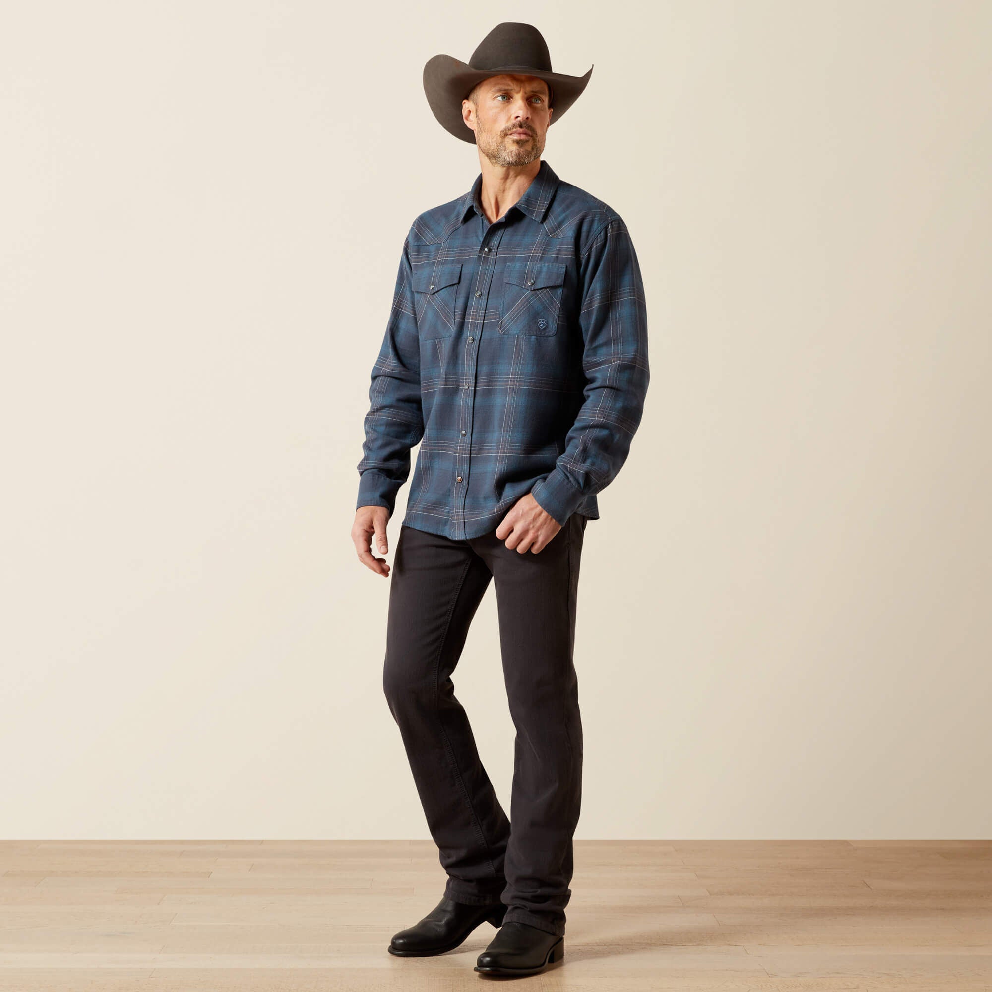 Higgins Retro Fit Shirt Men - NAVY