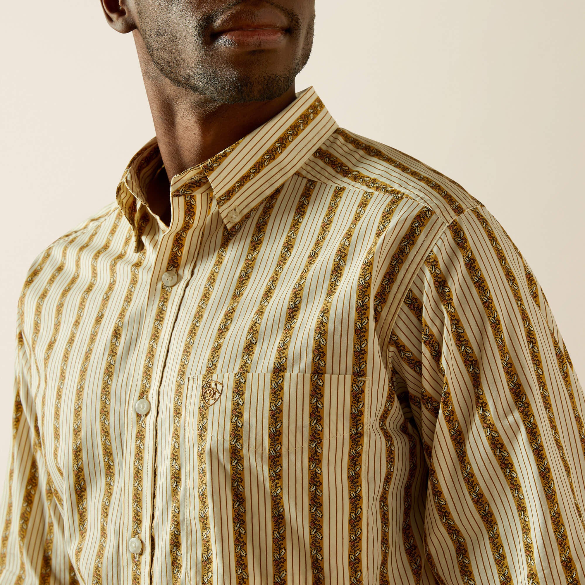 Brigham Fitted Shirt Men - TAN
