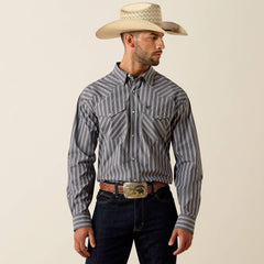 Pro Series Theron Classic Fit Snap Shirt Men - GREY STRIPE