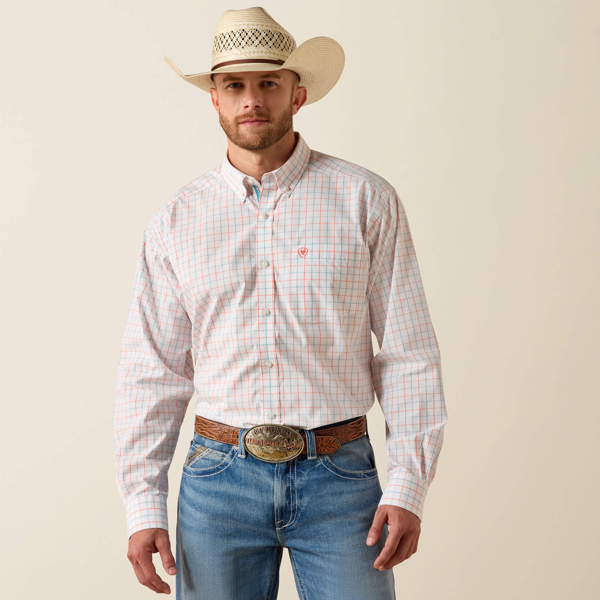 Pro Series Jason Classic Fit Shirt Men - WHITE PLAID