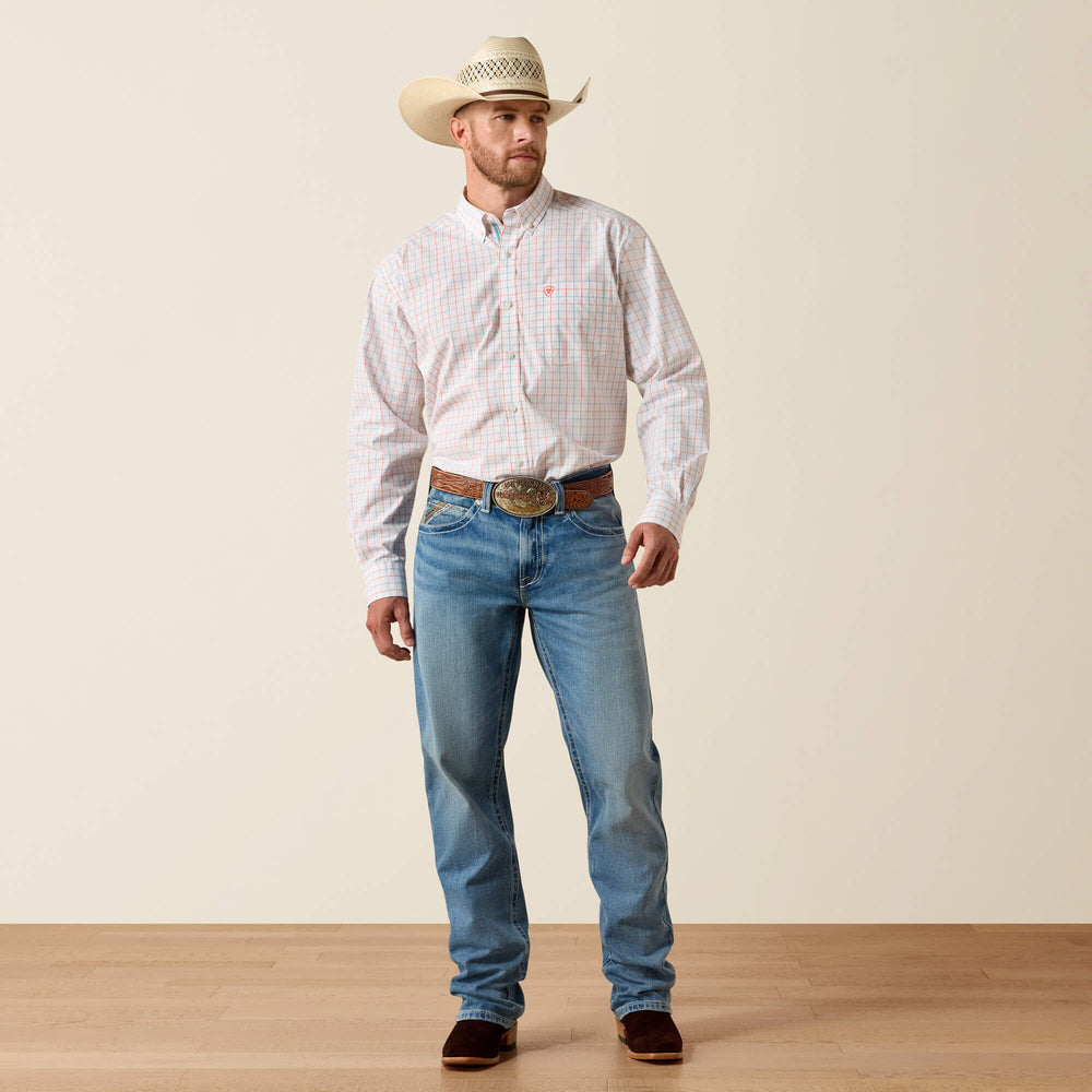 Pro Series Jason Classic Fit Shirt Men - WHITE PLAID