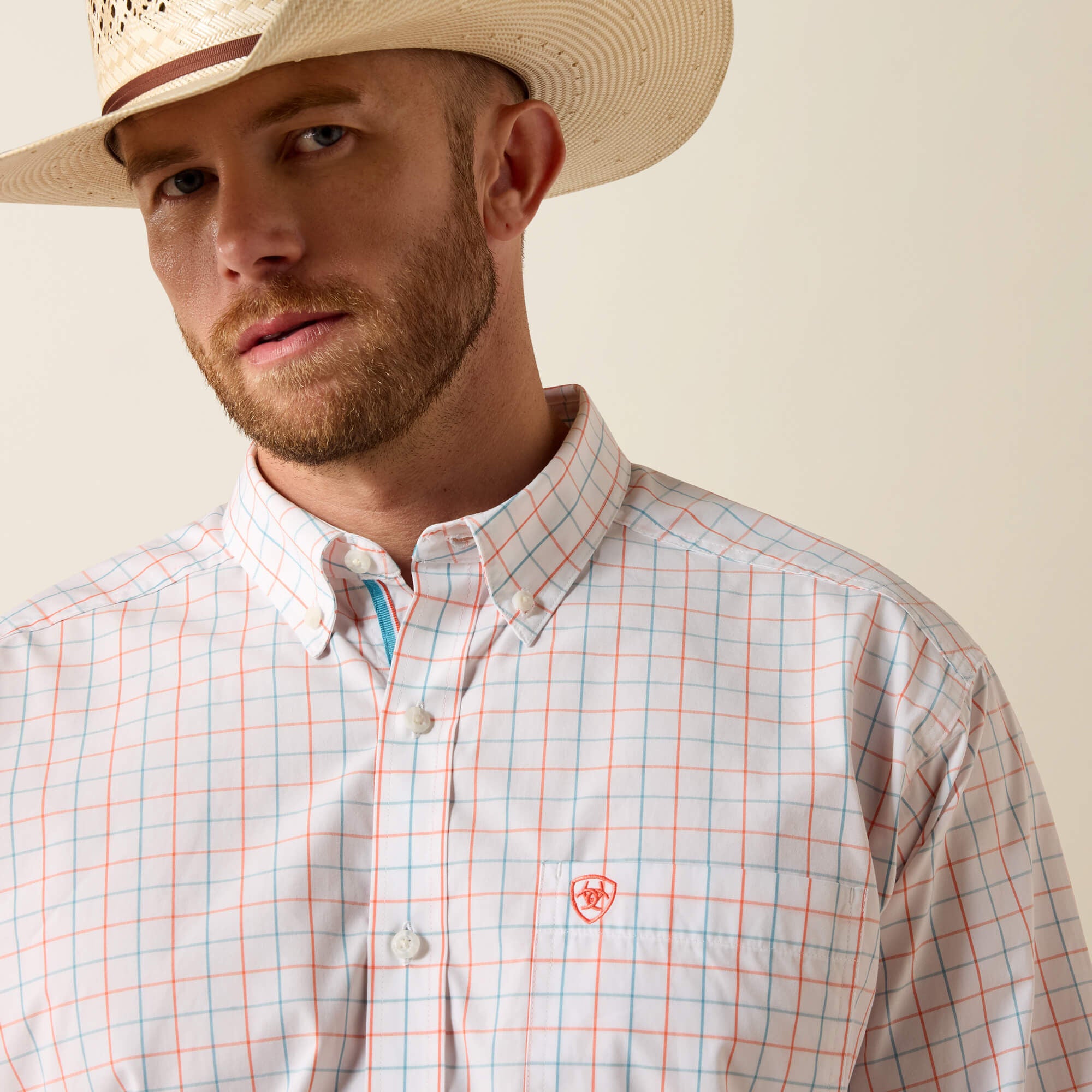 Pro Series Jason Classic Fit Shirt Men - WHITE PLAID