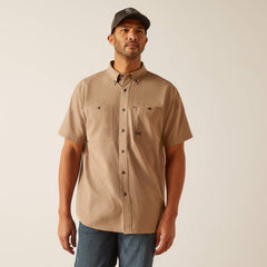 Rebar Made Tough 360 Airflow Work Shirt Men - REBAR KHAKI