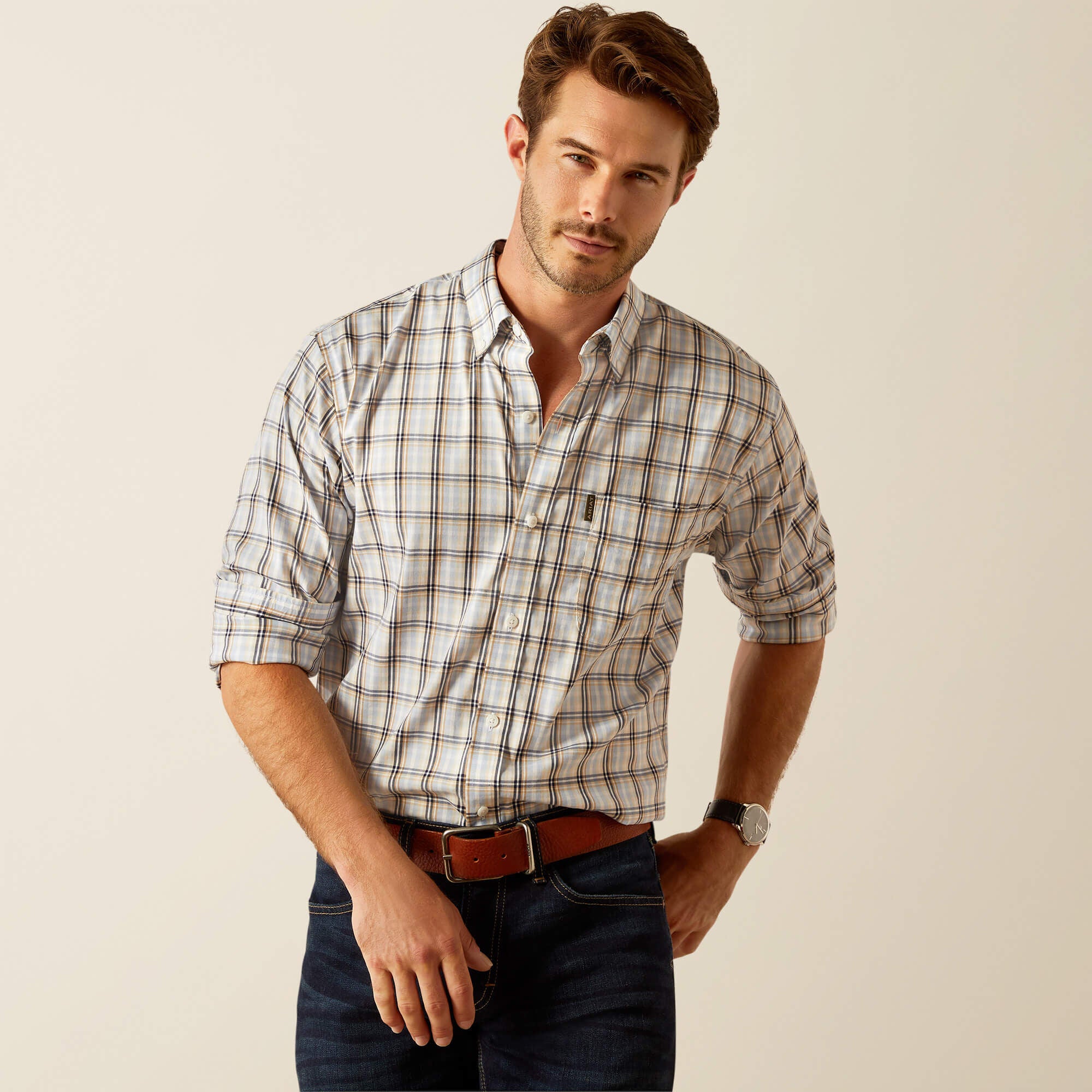 Napa Shirt Men - PACIFIC BLUE PLAID