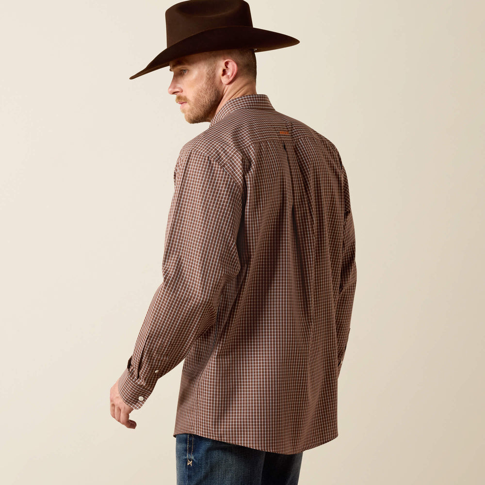 Wrinkle Free Coen Classic Fit Shirt Men - CHESTNUT PLAID