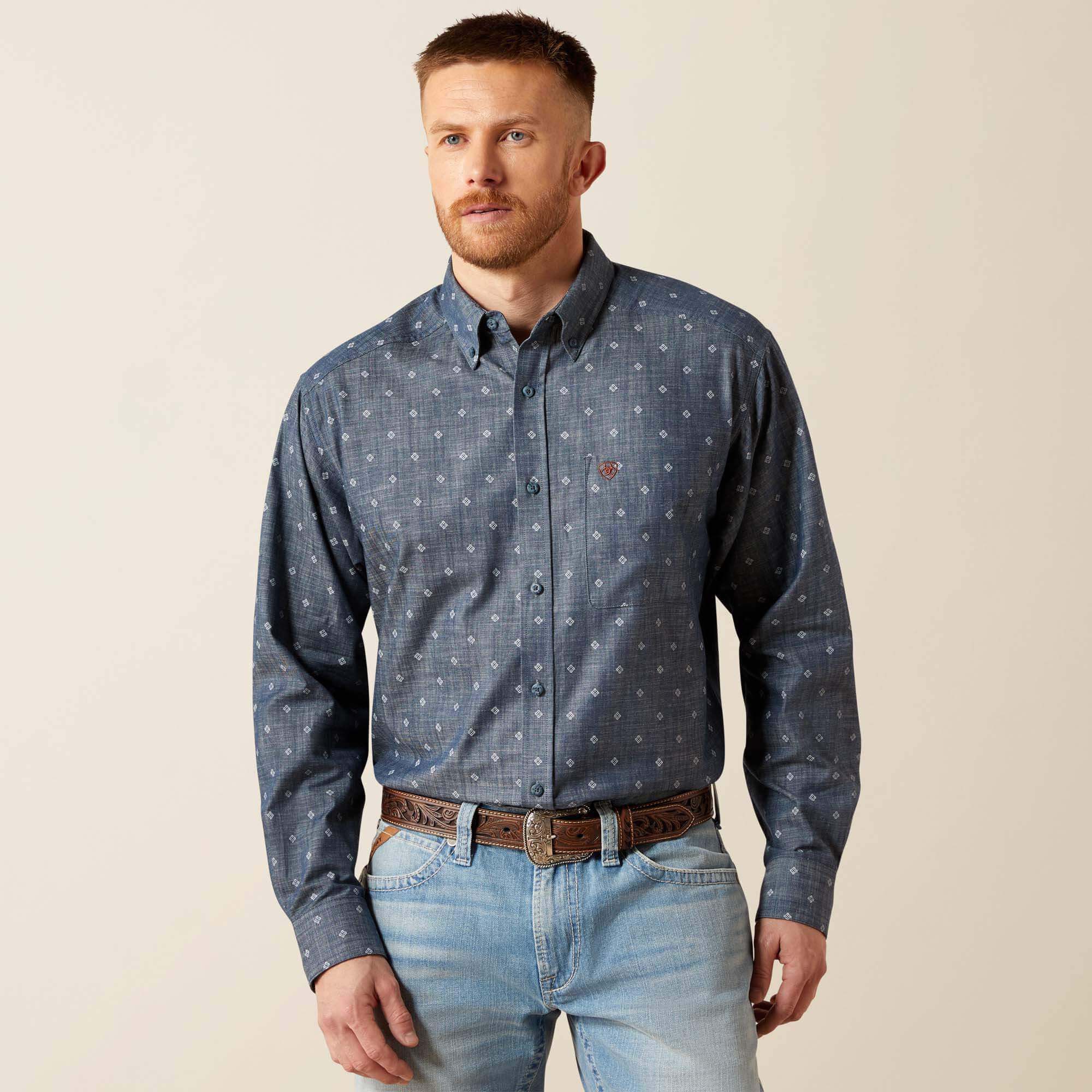 Watson Classic Fit Shirt Men - CHAMBRAY BLUE