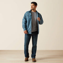 Rebar Flannel Insulated Shirt Jacket Men - BLUESTONE