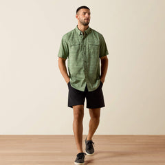 Printed VentTEK Outbound Classic Fit Shirt Men - GREEN