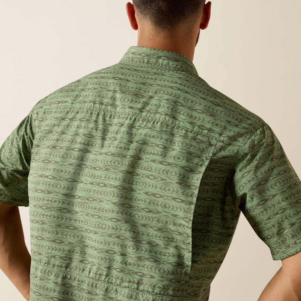 Printed VentTEK Outbound Classic Fit Shirt Men - GREEN