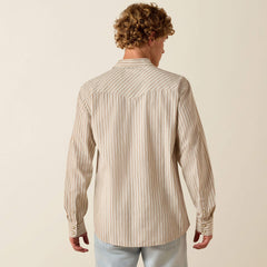 Retro Hesper Fitted Snap Shirt Men - SANDSHELL STRIPE