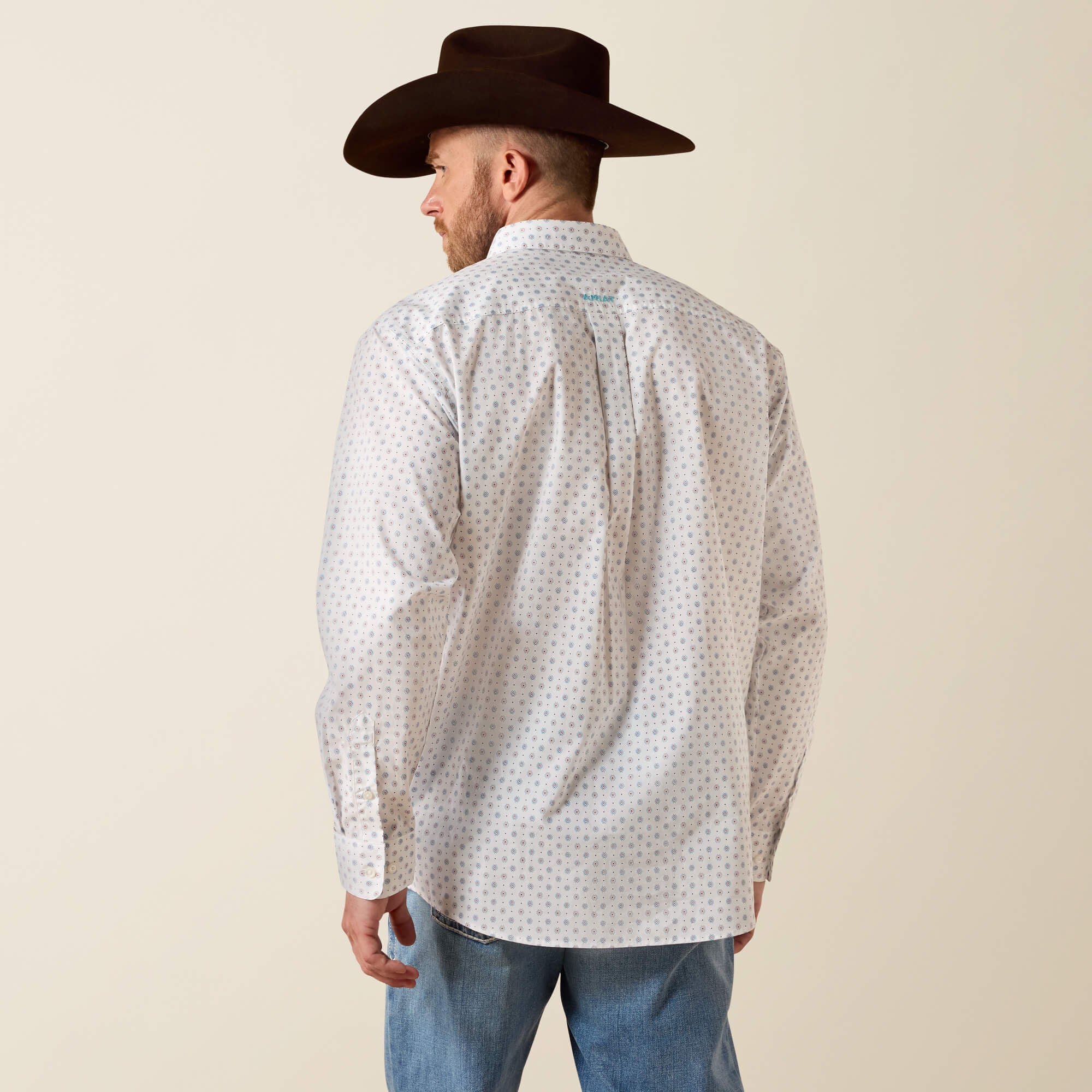 Jayson Classic Fit Shirt Men - WHITE SOUTHWESTERN GEO PRINT