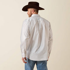 Jayson Classic Fit Shirt Men - WHITE SOUTHWESTERN GEO PRINT