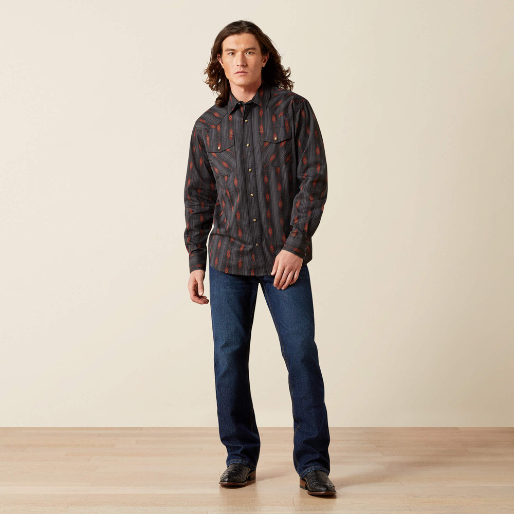 Harrel Retro Fit Shirt Men - BLACK