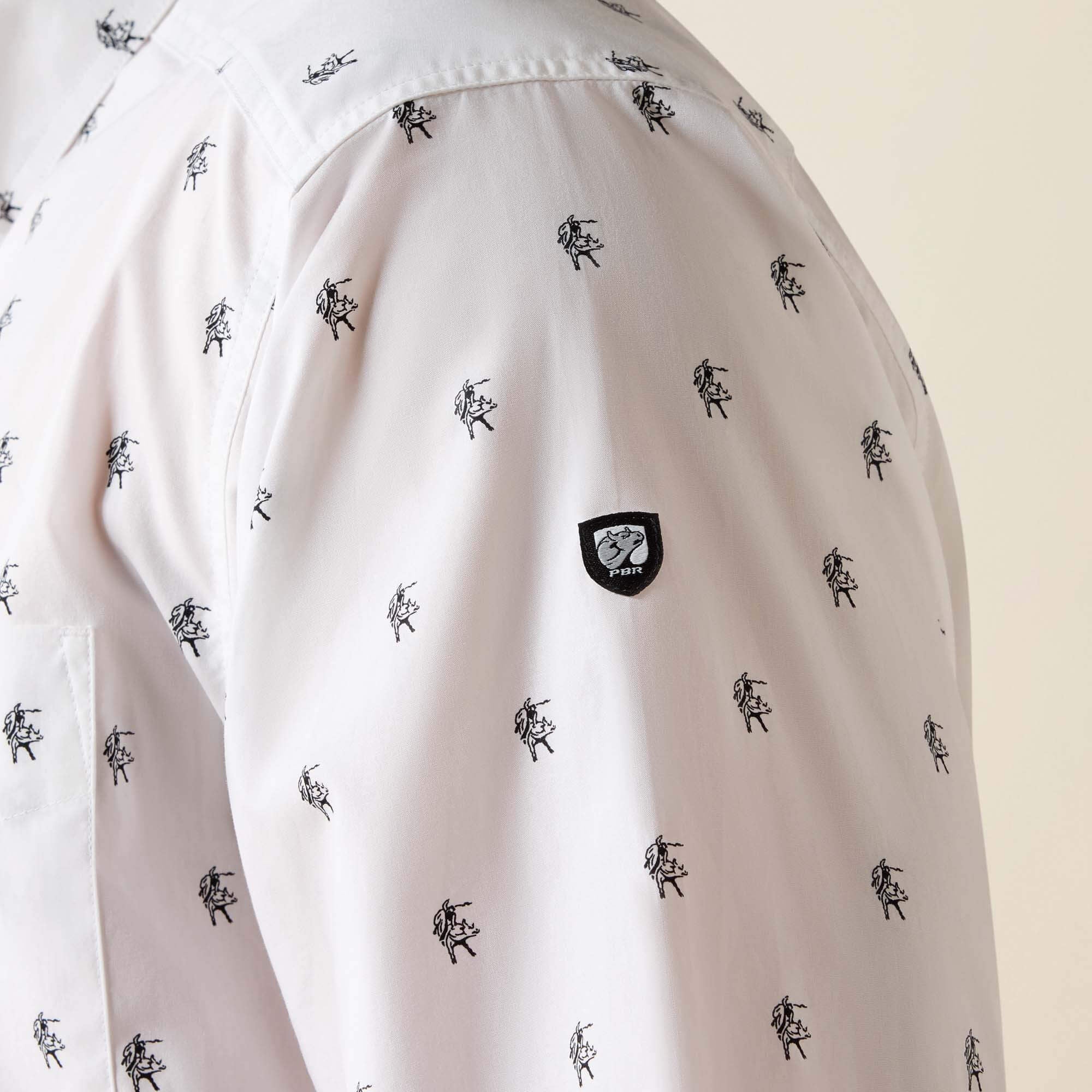 Bull PBR Shirt Men - WHITE