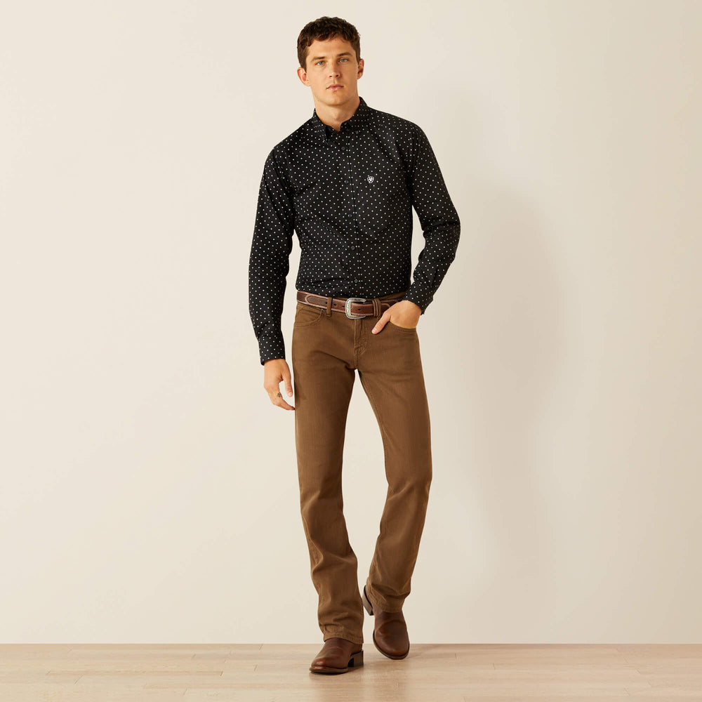 Seymour Fitted Shirt Men - DARK GREY