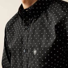 Seymour Fitted Shirt Men - DARK GREY