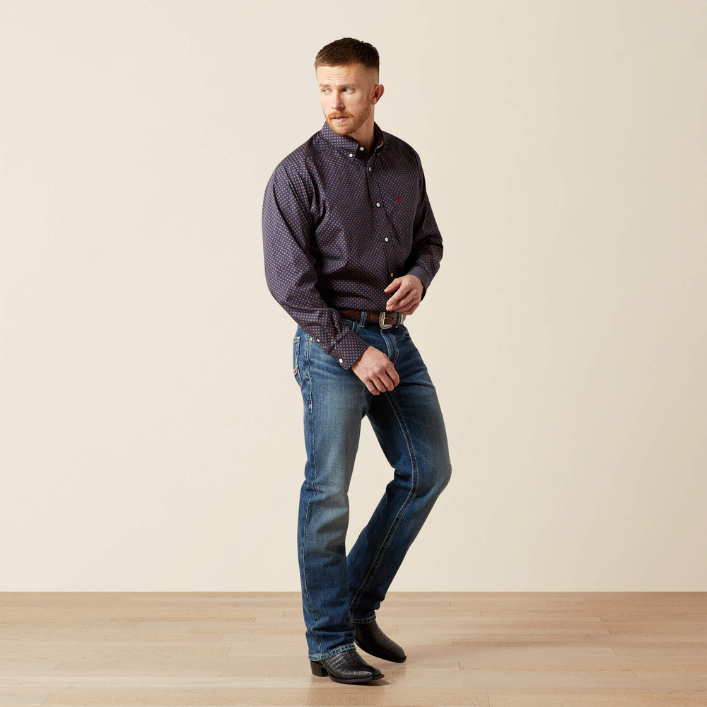Wrinkle Free Briggs Classic Fit Shirt Men - NAVY