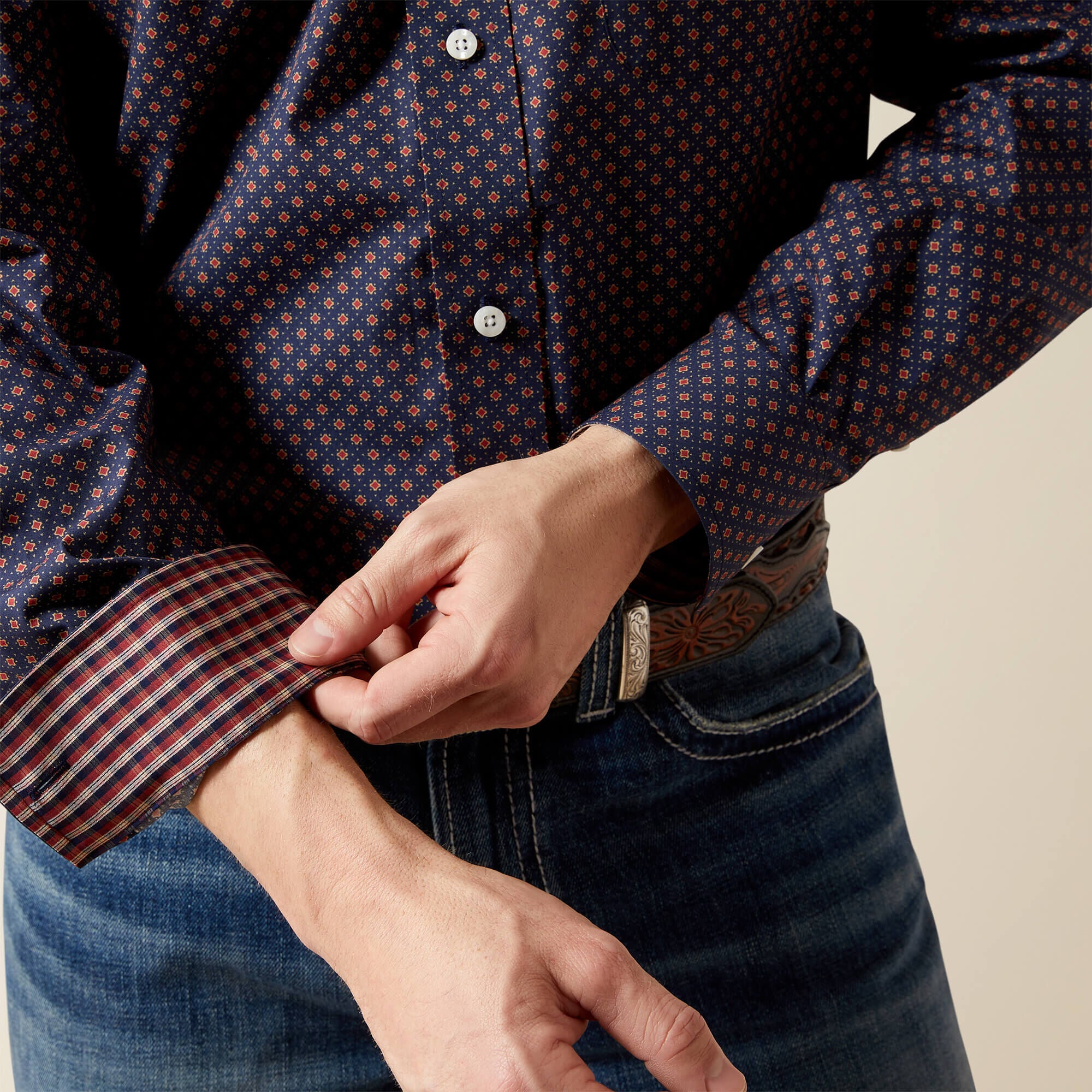 Wrinkle Free Briggs Classic Fit Shirt Men - NAVY