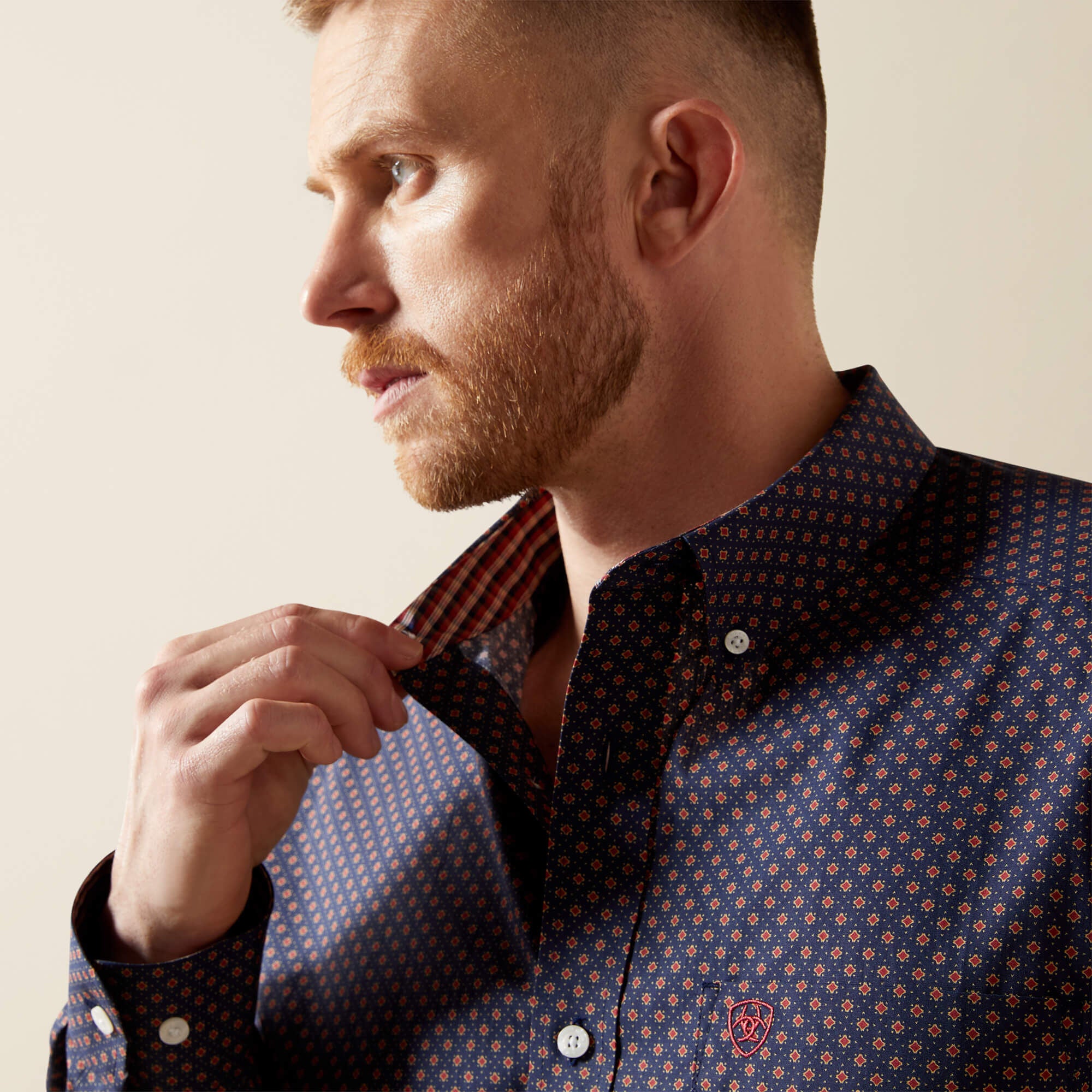 Wrinkle Free Briggs Classic Fit Shirt Men - NAVY