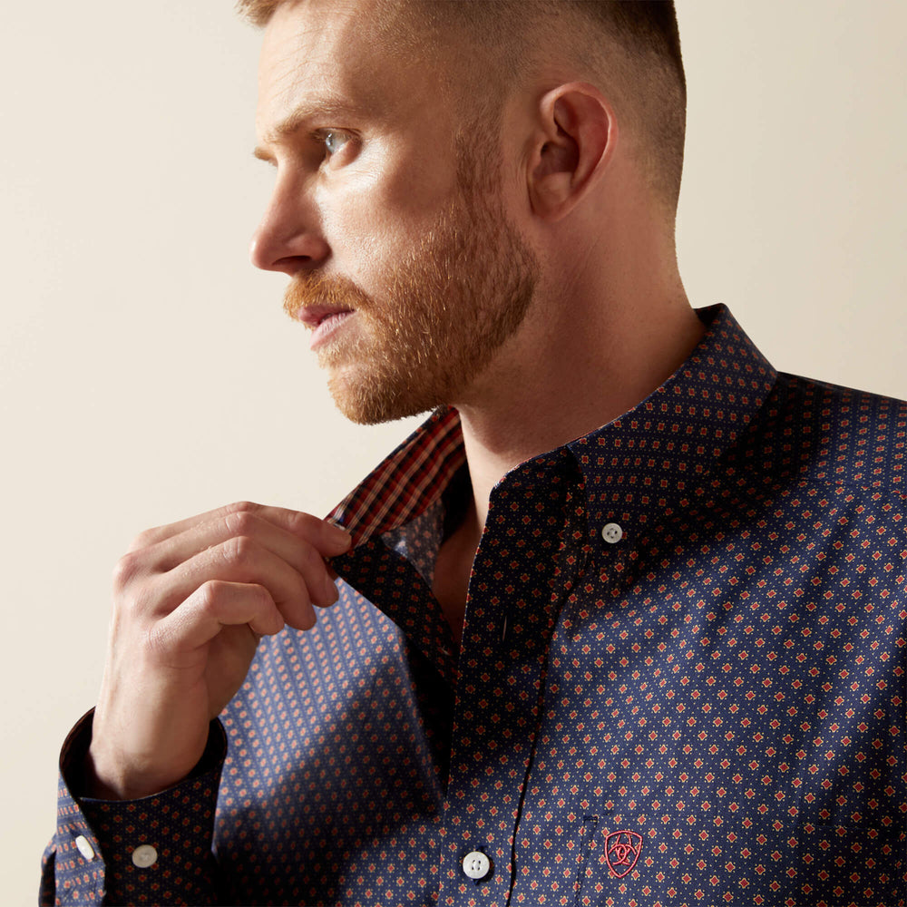 Wrinkle Free Briggs Classic Fit Shirt Men - NAVY