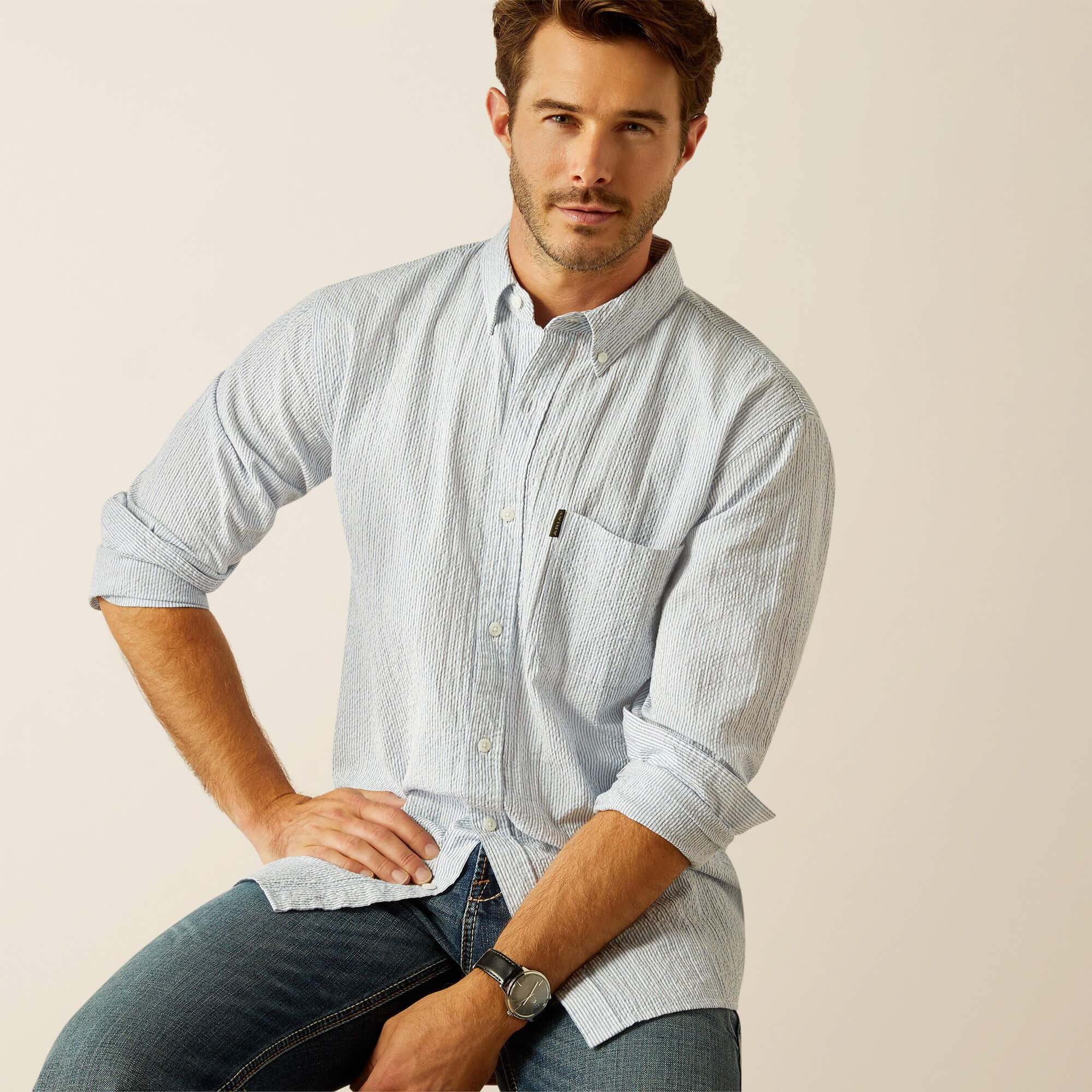 Grafham Shirt Men - BLUE STRIPE
