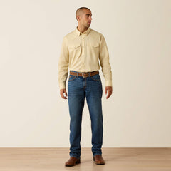 Lightweight Twill Classic Fit Snap Shirt Men - CREME BRULEE
