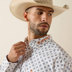 Team Jericho Classic Fit Shirt Men - WHITE/ORANGE