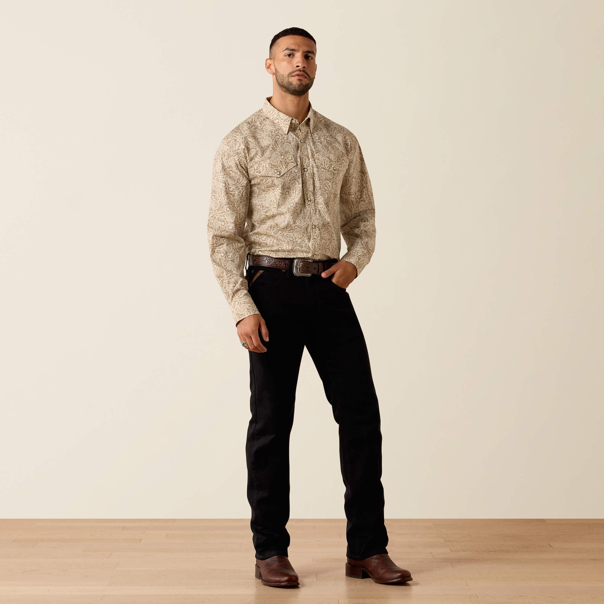 Trevon Classic Fit Snap Shirt Men -