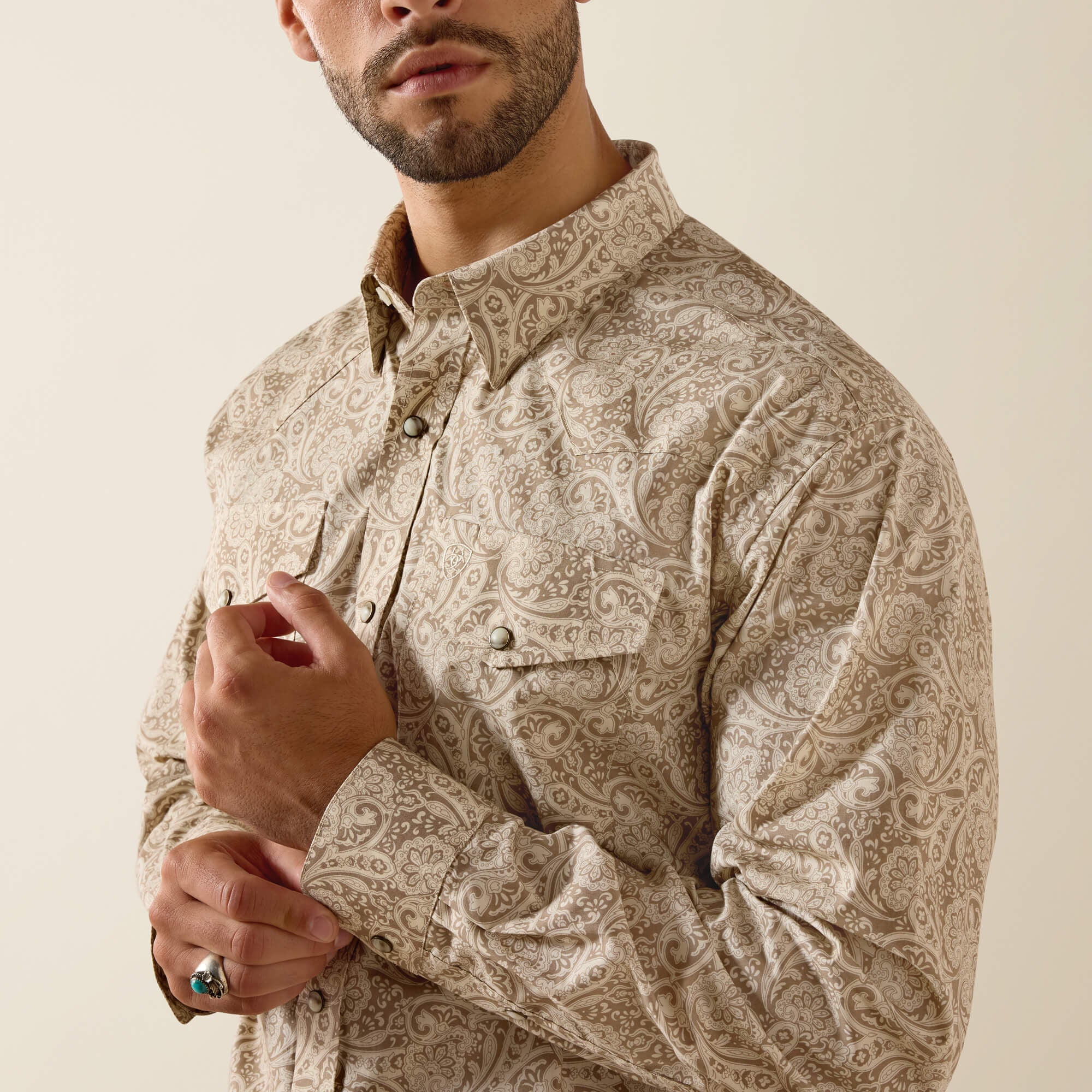 Trevon Classic Fit Snap Shirt Men -