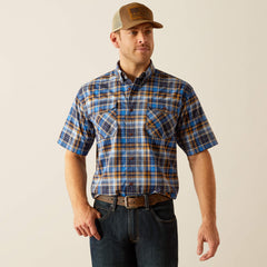 Rebar Made Tough DuraStretch Work Shirt Men - STRONG BLUE