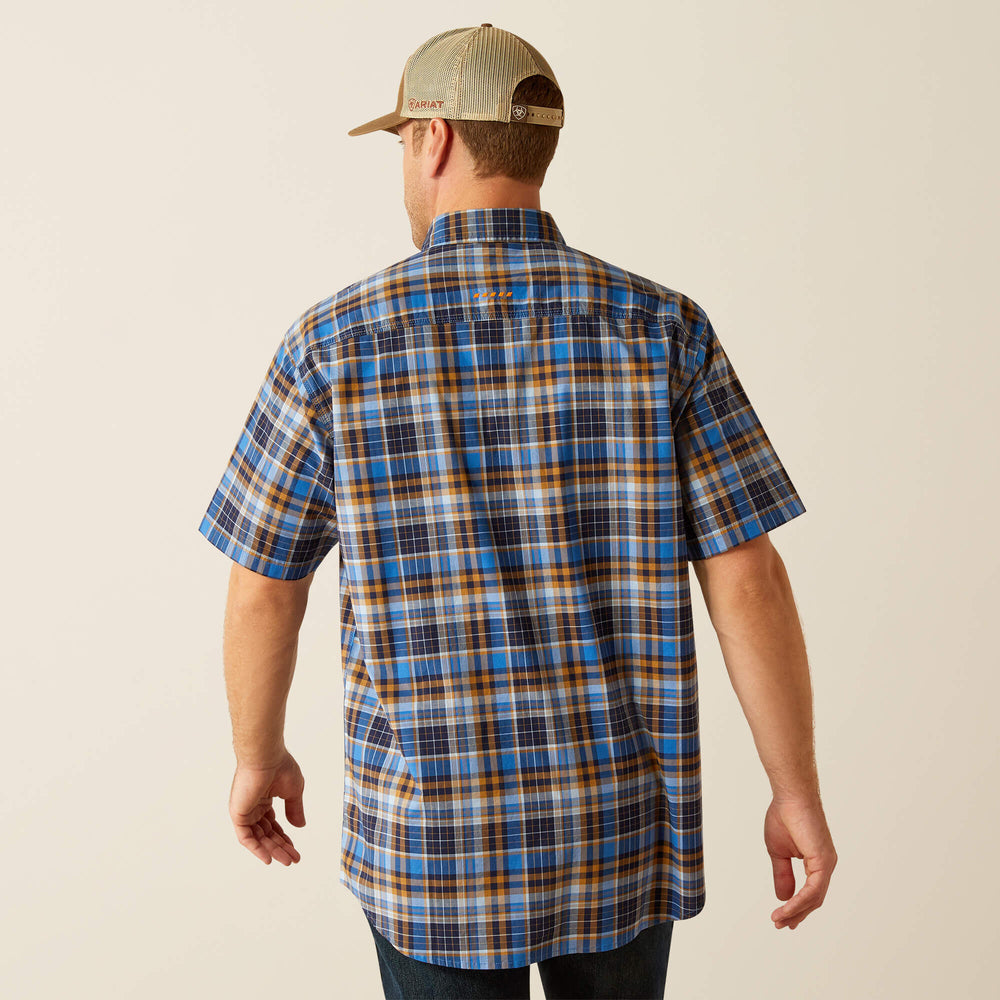 Rebar Made Tough DuraStretch Work Shirt Men - STRONG BLUE