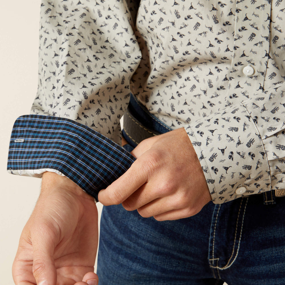 Wrinkle Free Charles Classic Fit Shirt Men - SILVER