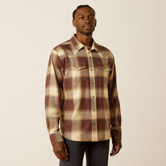 Hudson Retro Fit Shirt Men - BROWN