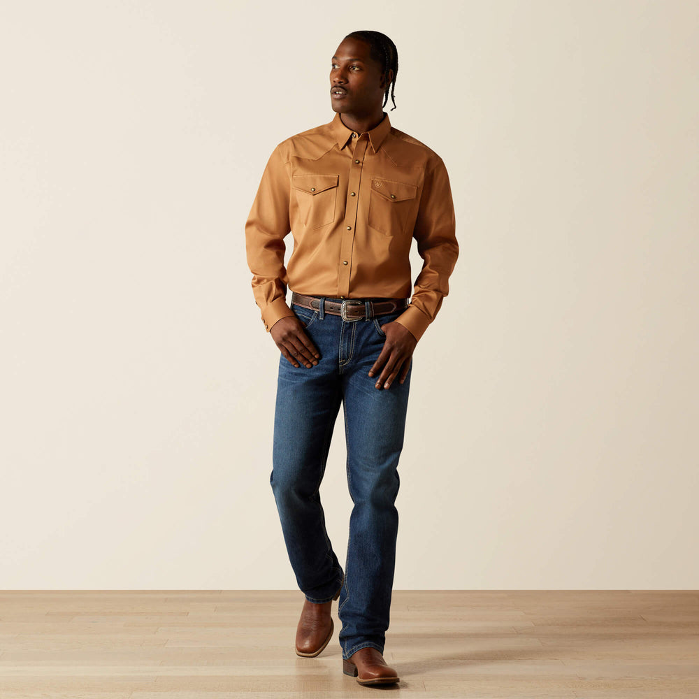 Solid Twill Classic Fit Shirt Men - TAN
